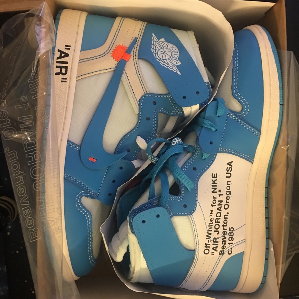 SOLD Off White Air Jordan 1 UNC Size 11